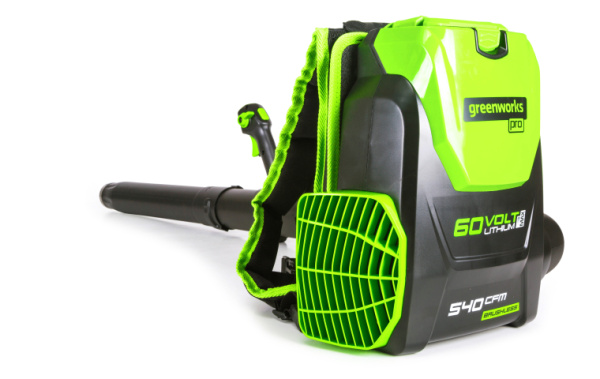 Воздуходув аккумуляторный ранцевый GD60BPB 60В Greenworks