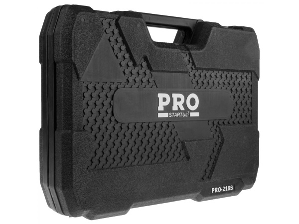 Набор головок и ключей 216пр. 1/4",3/8",1/2" PRO STARTUL STUTTGART (PRO-216S) (6 граней)