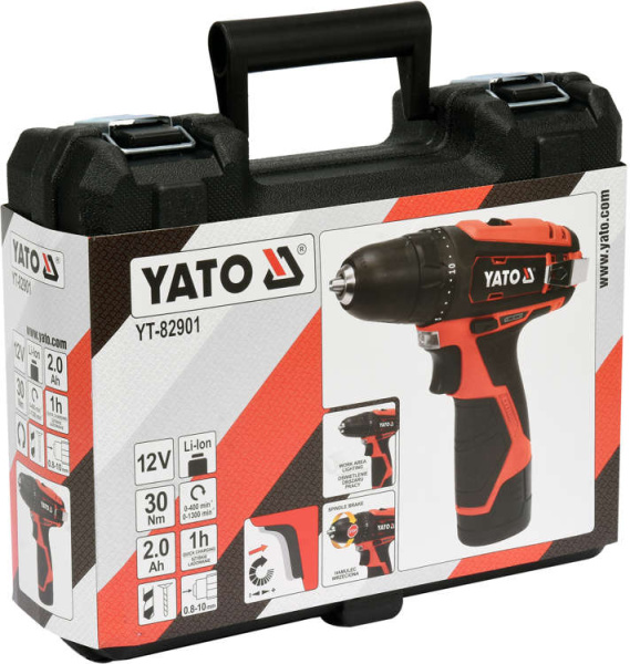 Аккумуляторная дрель-шуруповерт 12В YATO 