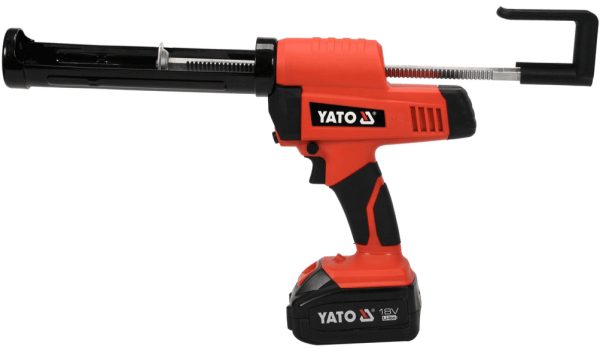 Аккумуляторный пистолет для клея и герметика 18V, 225мм, 4,0Ah, YATO 