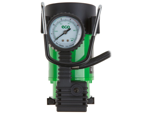 Компрессор автомобильный ECO AE-015-3 (12 В, 150 Вт, 40 л/мин, 10 бар (манометр 7 бар), сумка)