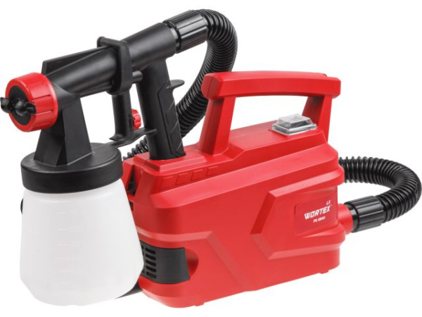 Краскораспылитель электрический WORTEX LX PS 0840 в кор. 500 Вт, 750 мл/мин, 0.7 л бак 