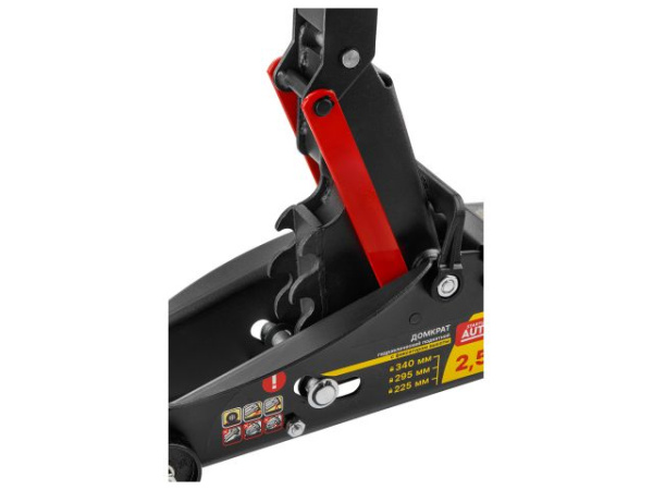 Домкрат подкатной 2,5т h385 с фиксатором STARTUL AUTO (ST8014-06) (h min 140мм, h max 385мм)