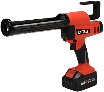 Аккумуляторный пистолет для клея и герметика 18V, 225мм, 4,0Ah, YATO 