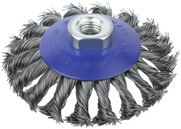 100 мм Щетка для УШМ «Тарелка» жесткая Cutop Profi 82-905