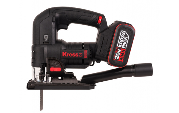 Лобзик аккумуляторный бесщеточный Kress KUE26 20В 4ач х 2 ЗУ 6А кейс