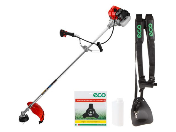 Мотокоса ECO GTP-250 Power (2.5 кВт, 3.4 л.с., л;гкий запуск, нож 3Т, ремень дву
