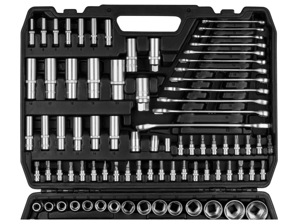 Набор головок и ключей 216пр. 1/4",3/8",1/2" PRO STARTUL STUTTGART (PRO-216S) (6 граней)