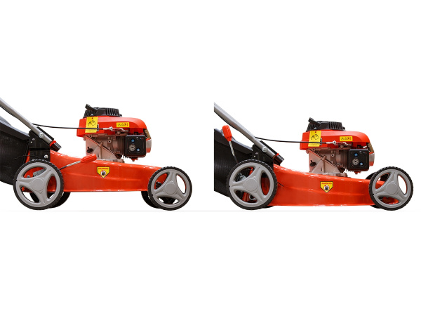 Газонокосилка бензиновая ECO LG-533 (4.0 л.с., шир. 46 см, ручной привод, стальн. корпус, травосборник 60 л)