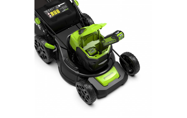 Газонокосилка аккумуляторная самоходная Greenworks GD40LM46SPK4 46см 40В (в комплекте АКБ 4А/ч + ЗУ)