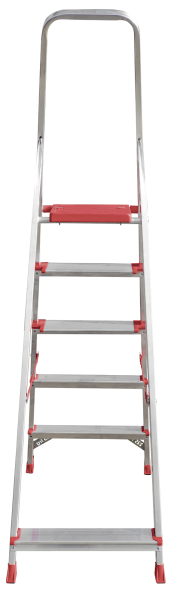 Стремянка профессиональная алюминиевая 5 ступеней 80/130 мм NV3112 Новая высота 3112105