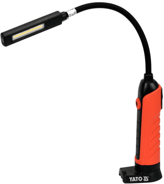 Регулируемый гибкий магнитный светильник LED, 3.7V, 2.6Ah, 500 Lm, USB, YАТО 