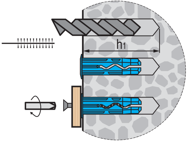 5x20 мм Дюбель универсальный Multi НЕЙЛОН коричневый