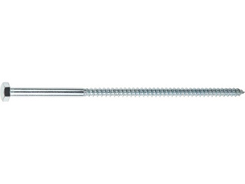 8x200 мм Шуруп шестигр. головка цинк DIN 571 (350 шт.)