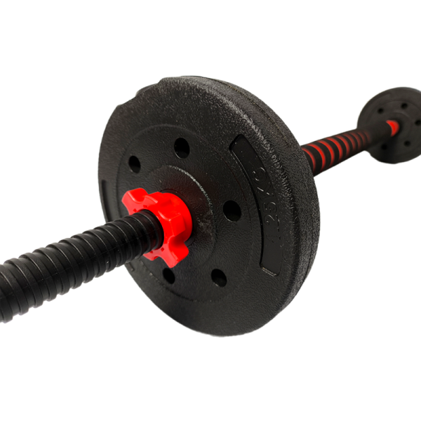 Набор композитных гантелей AMETIST 30 кг с соединительным грифом