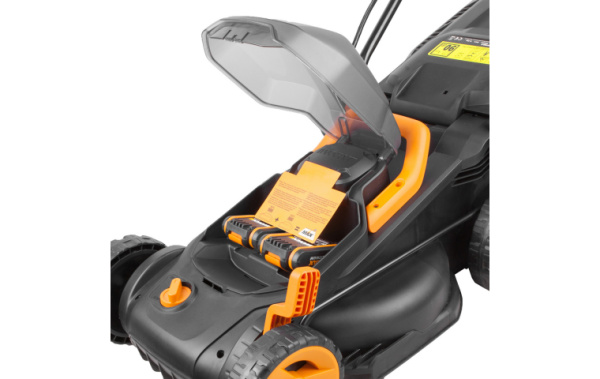 Газонокосилка аккумуляторная WORX WG779E.9, 40В, 34см, без АКБ и ЗУ