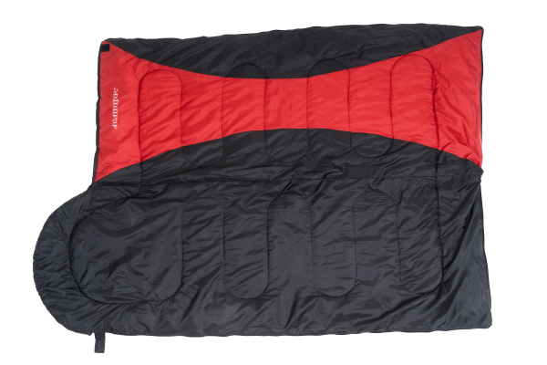 Спальный мешок ACAMPER HYGGE 2*200г/м2 (black-red)