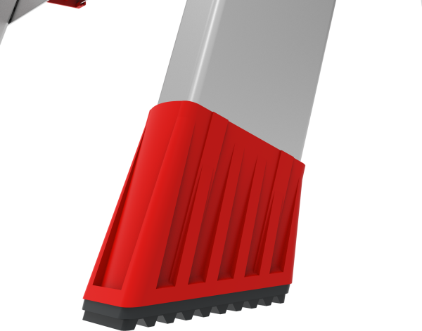 Стремянка профессиональная алюминиевая двухсторонняя 2x5 ступеней 130 мм площадка 260 мм NV3127 Новая высота 3127205