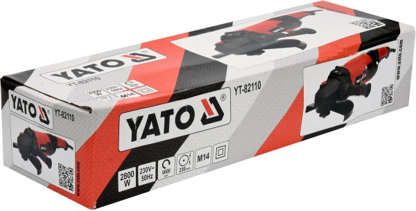 Углошлифовальная машина 2800Вт 230 мм YATO 