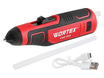 Аккумуляторный клеевой пистолет WORTEX CGG 1104 в кор. 4В 7.2 мм