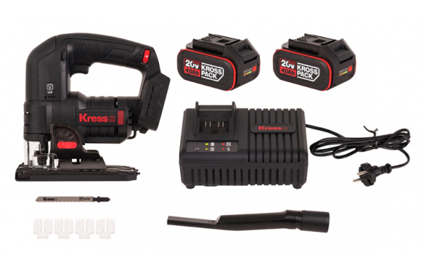 Лобзик аккумуляторный бесщеточный Kress KUE26.9, 20В, без АКБ и ЗУ