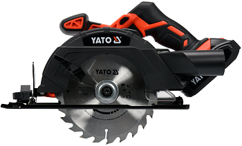Аккумуляторная циркулярная пила 18V, 165мм, 2Ah YATO 