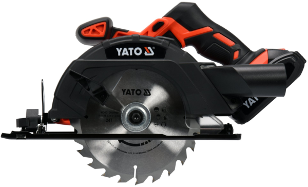 Аккумуляторная циркулярная пила 18V, 165мм, 2Ah YATO 