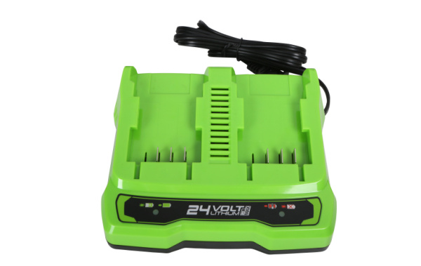 Зарядное устройство на 2 слота GreenWorks G24X2UC2, 24В