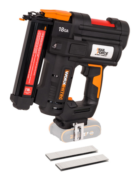 Степлер для скоб и гвоздей аккумуляторный WORX WX844.9 20В без АКБ и ЗУ