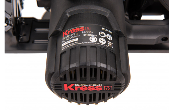 Циркулярная пила Kress KU420.1, 1400Вт, 190мм