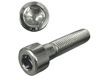 М8х25 мм Винт с внутр. шестигр. цинк кл.пр. 8.8 DIN 912 (150 шт.)