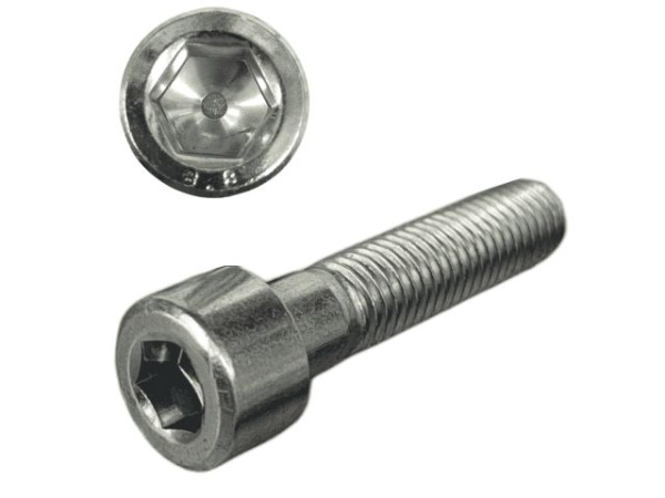 М8х25 мм Винт с внутр. шестигр. цинк кл.пр. 8.8 DIN 912 (150 шт.)