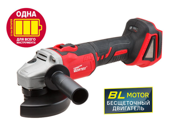Аккум. углошлифмашина WORTEX CAG 1812 E
