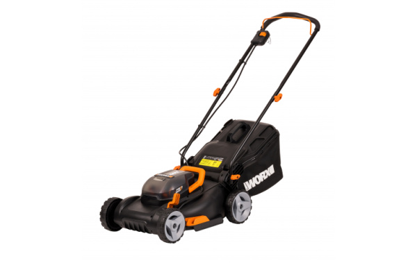 Газонокосилка аккумуляторная WORX WG743E 40В (2х20В) 40см 4Ач х 2 двойное ЗУ