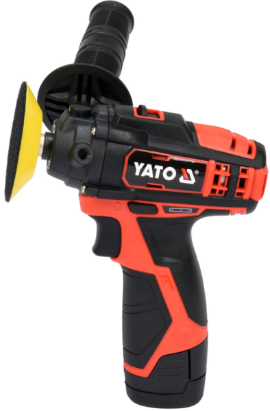 Аккумуляторная полировальная машина 12V 80 мм 2Ah YATO 
