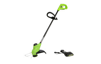 Триммер Аккумуляторный Greenworks G24ST25K2 24В (в комплекте АКБ 2А/ч + ЗУ)