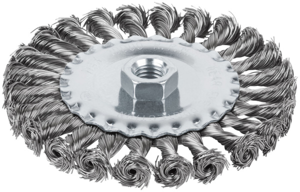 125 мм Щетка для УШМ "Плоская» жесткая" Cutop Profi 82-909    