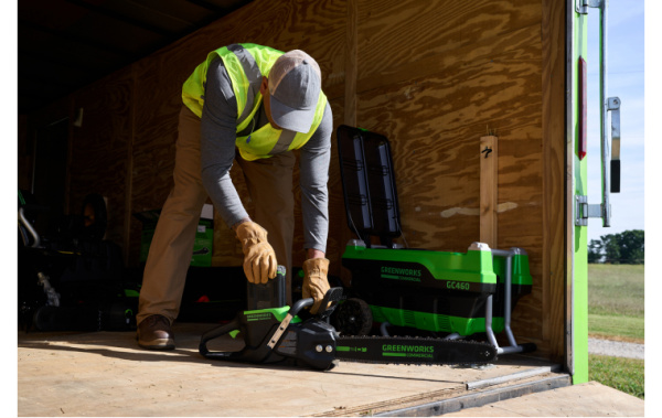 Пила цепная аккумуляторная GD82CS51 82В (в комплекте АКБ 5А/ч + ЗУ) Greenworks