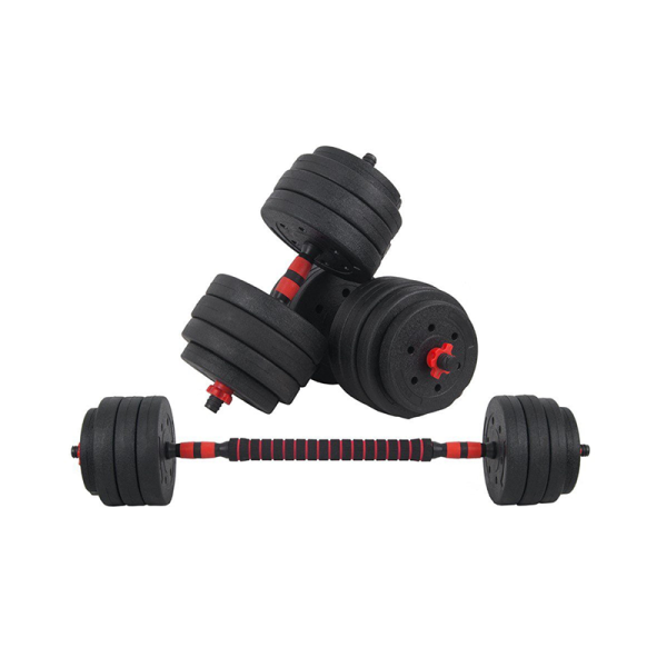 Набор композитных гантелей AMETIST 24 кг с соединительным грифом