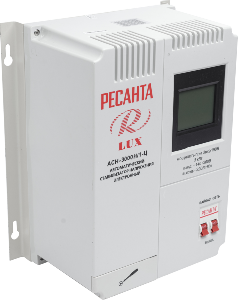 Стабилизатор АСН- 3 000Н/1-Ц Ресанта Lux