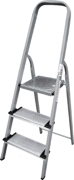 Стремянка алюминий-сталь 3 ступени 130 мм NV1137 Новая высота 1137103