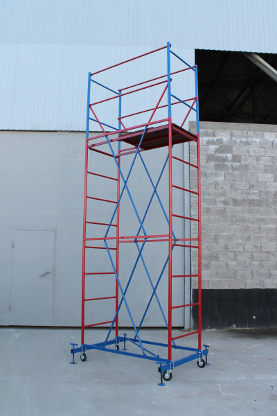 Вышка-тура ВС стальная 1+2 высота до помоста 3,41 м площадка 0,7x1,6 м