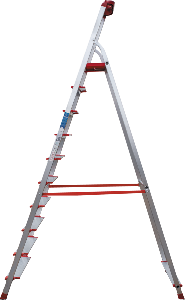 Стремянка профессиональная алюминиевая 10 ступеней 130 мм органайзер NV3118 Новая высота 3118110
