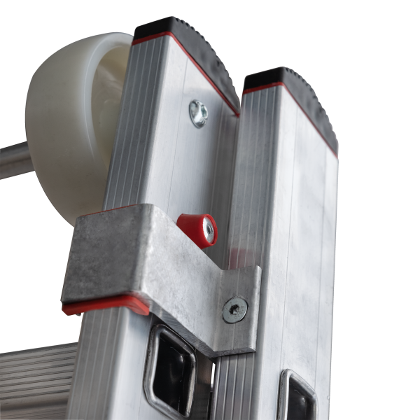 Лестница индустриальная двухсекционная с тросовой тягой 2x12 ступеней NV5240 Новая высота 5240212