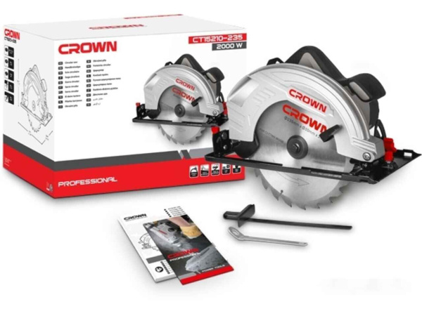 Пила циркулярная CROWN CT15210-235