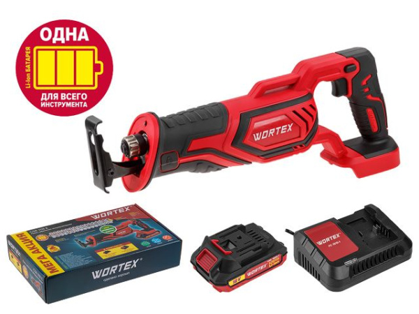 Аккум. сабельная пила WORTEX CSR 1118 E в кор. с акб и з/у ALL1
