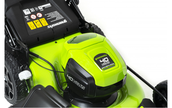 Газонокосилка аккумуляторная Greenworks GD40LM46HPK4 46см 40В (в комплекте АКБ 4А/ч + ЗУ)