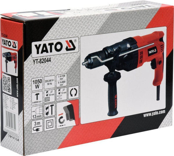 Дрель ударная 1050Вт. YATO 