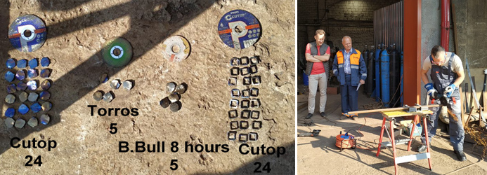 Испытания отрезных дисков Cutop 41