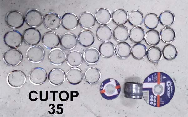 Испытания отрезных дисков Cutop 61